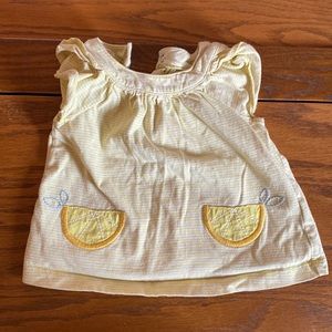 Carters 12 month tip baby girl lemons